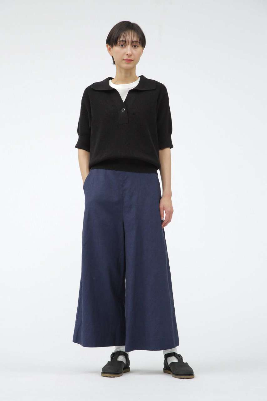 マーガレット・ハウエル/MARGARET HOWELLのYARN DYE WOOL LINEN(ブルー/5785144001)
