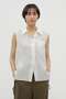 LINEN CHAMBRAY SHIRT マーガレット・ハウエル/MARGARET HOWELL ホワイト