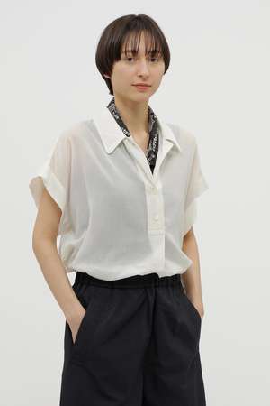 マーガレット・ハウエル/MARGARET HOWELLのCOTTON CHIFFON SHIRT(110400/110402)