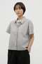 HAIRLINE STRIPE COTTON LINEN SHIRT マーガレット・ハウエル/MARGARET HOWELL ブラウン