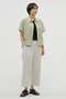 HAIRLINE STRIPE COTTON LINEN SHIRT マーガレット・ハウエル/MARGARET HOWELL