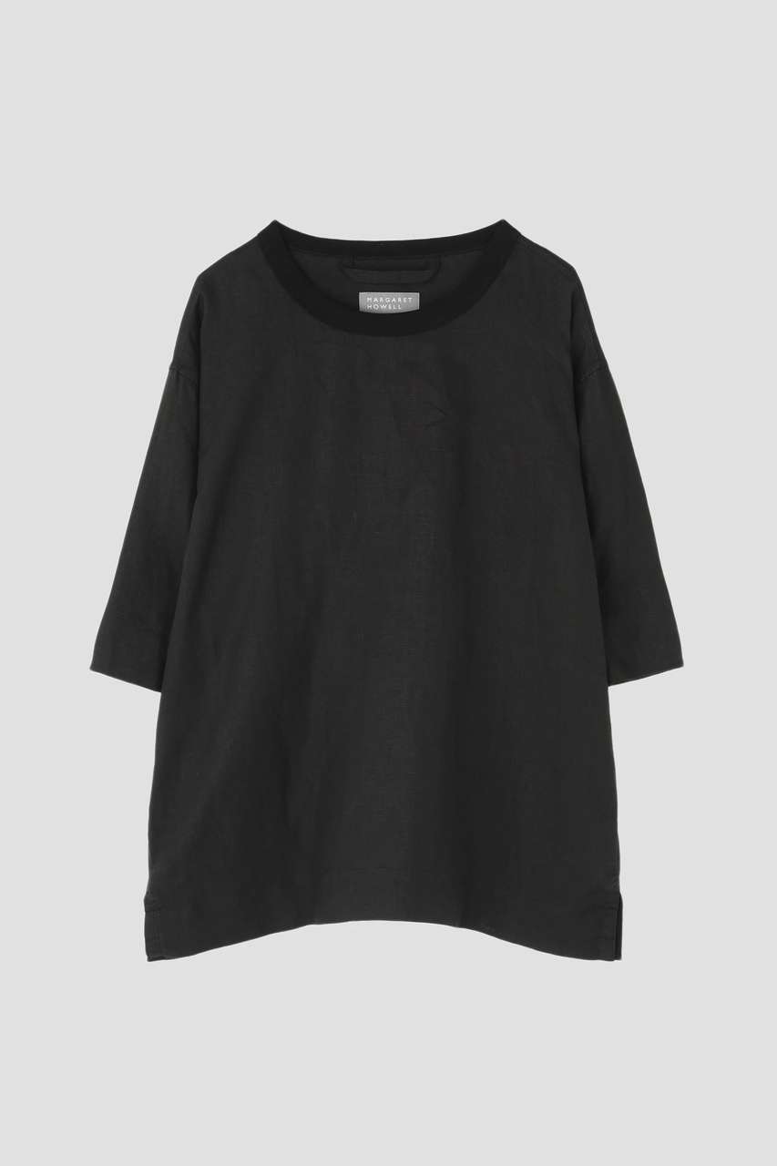 MARGARET HOWELL(マーガレット・ハウエル)｜SOFT LINEN SHIRT/ブラック