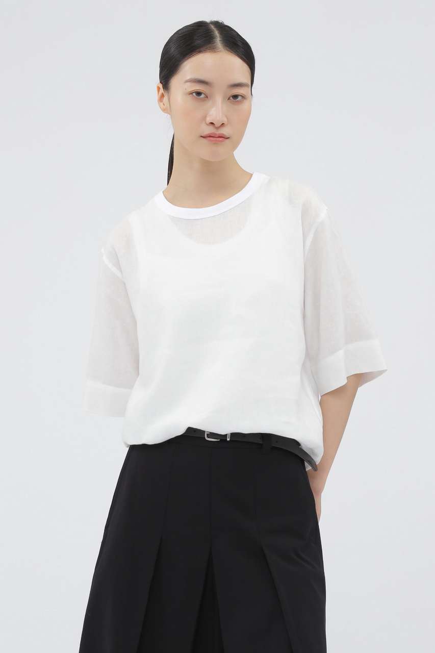 マーガレット・ハウエル/MARGARET HOWELLのSOFT LINEN SHIRT(ホワイト/5785152032)