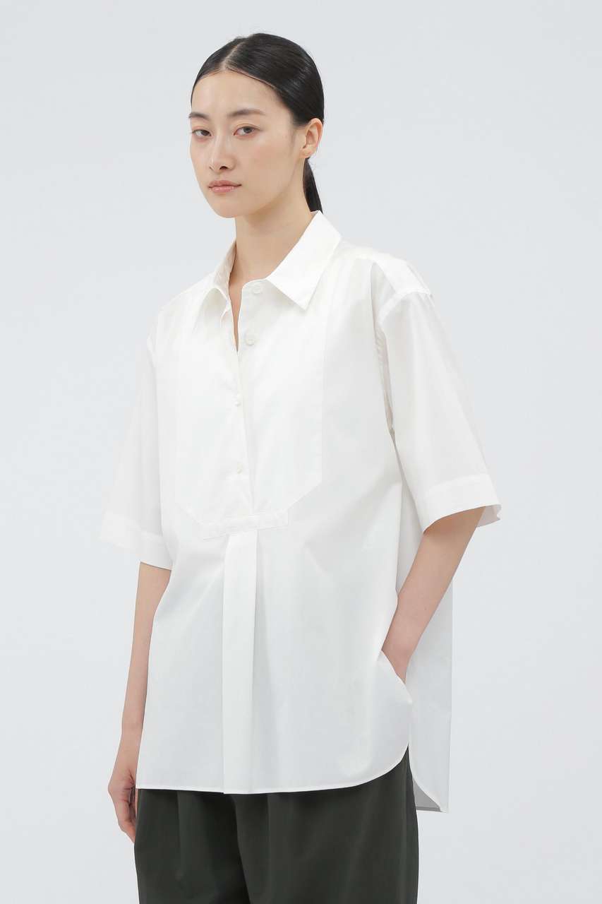 マーガレット・ハウエル/MARGARET HOWELLのSOFT COTTON POPLIN SHIRT(ホワイト/5785152033)