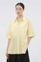 SOFT COTTON POPLIN SHIRT マーガレット・ハウエル/MARGARET HOWELL イエロー