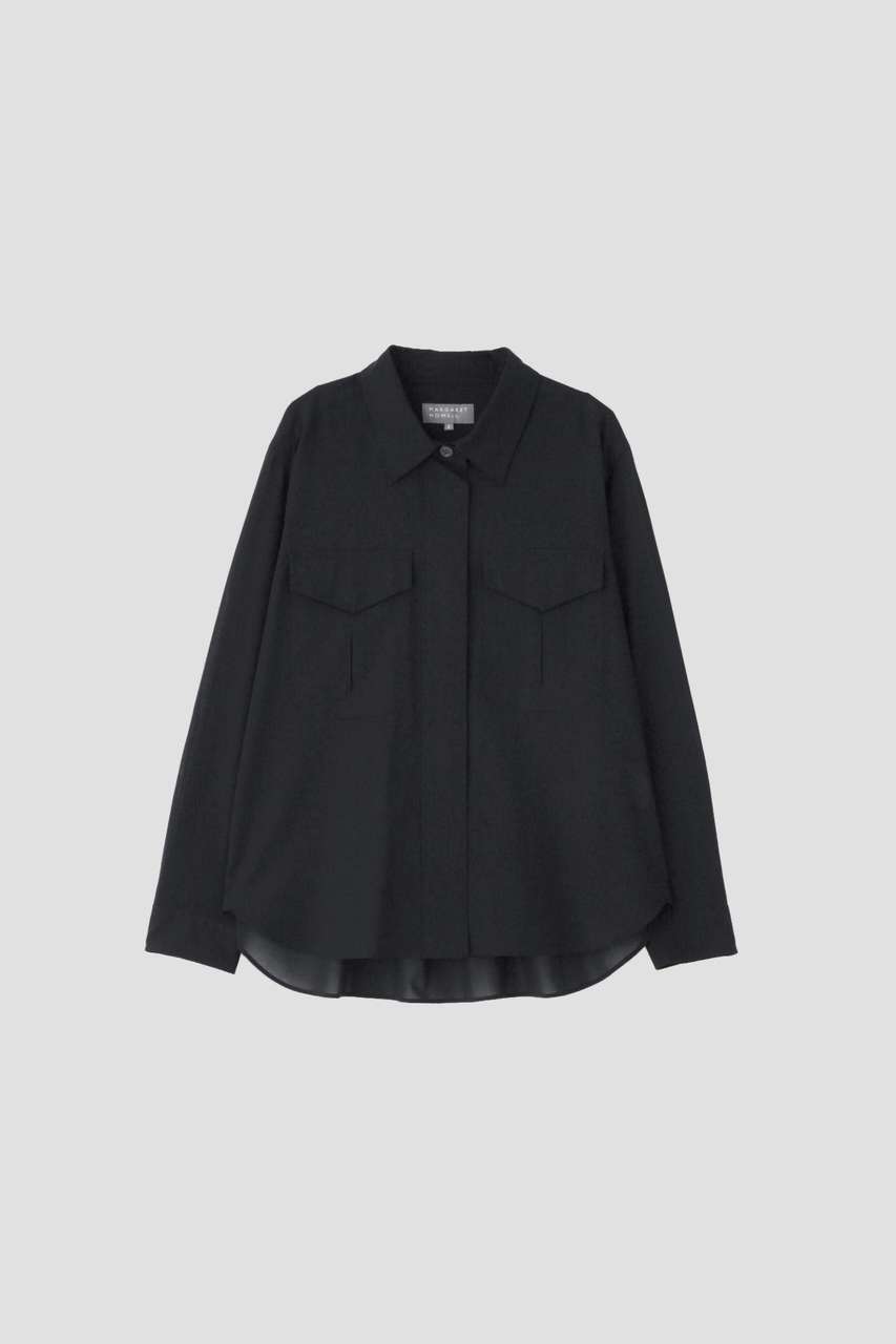 MARGARET HOWELL(マーガレット・ハウエル)｜COTTON VOILE/ブラック の