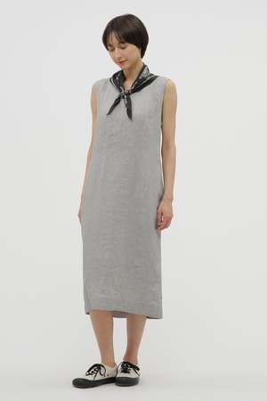 マーガレット・ハウエル/MARGARET HOWELLのYARN DYED LINEN DRESS(110500/110503)