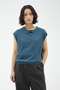 FINE COTTON LINEN KNITWEAR マーガレット・ハウエル/MARGARET HOWELL ブルー