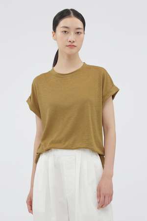 マーガレット・ハウエル/MARGARET HOWELLのLINEN JERSEY TOP(110100/110102)