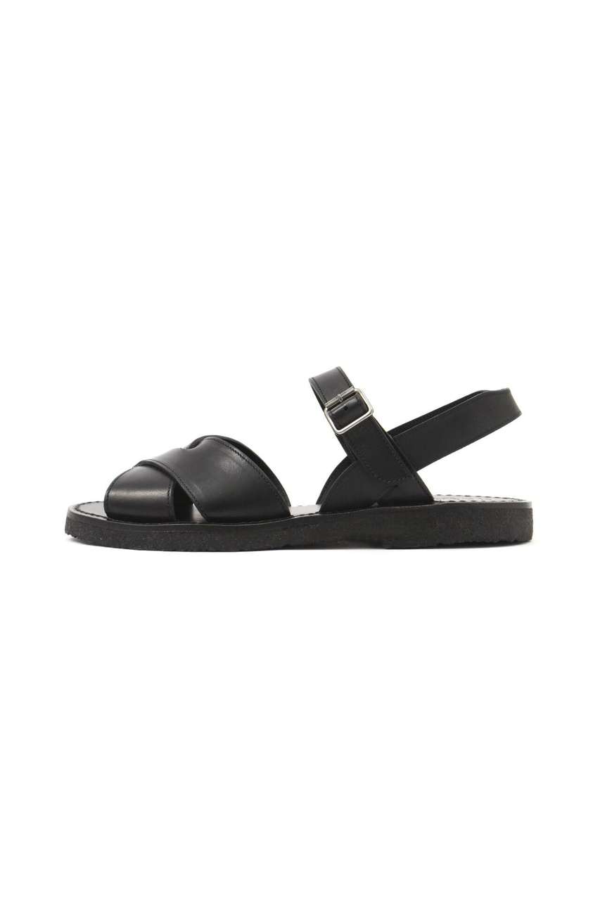 MARGARET HOWELL(マーガレット・ハウエル)｜LEATHER SANDALS/ブラック