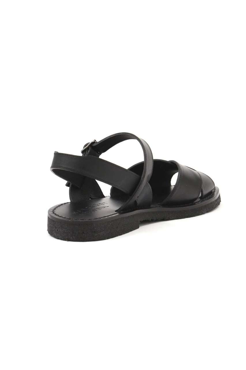 MARGARET HOWELL(マーガレット・ハウエル)｜LEATHER SANDALS/ブラック