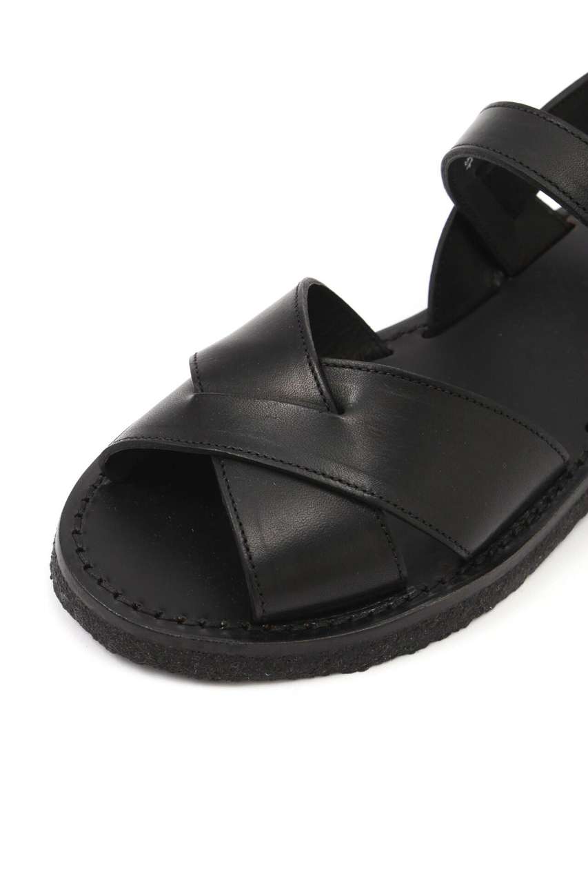 MARGARET HOWELL(マーガレット・ハウエル)｜LEATHER SANDALS/ブラック