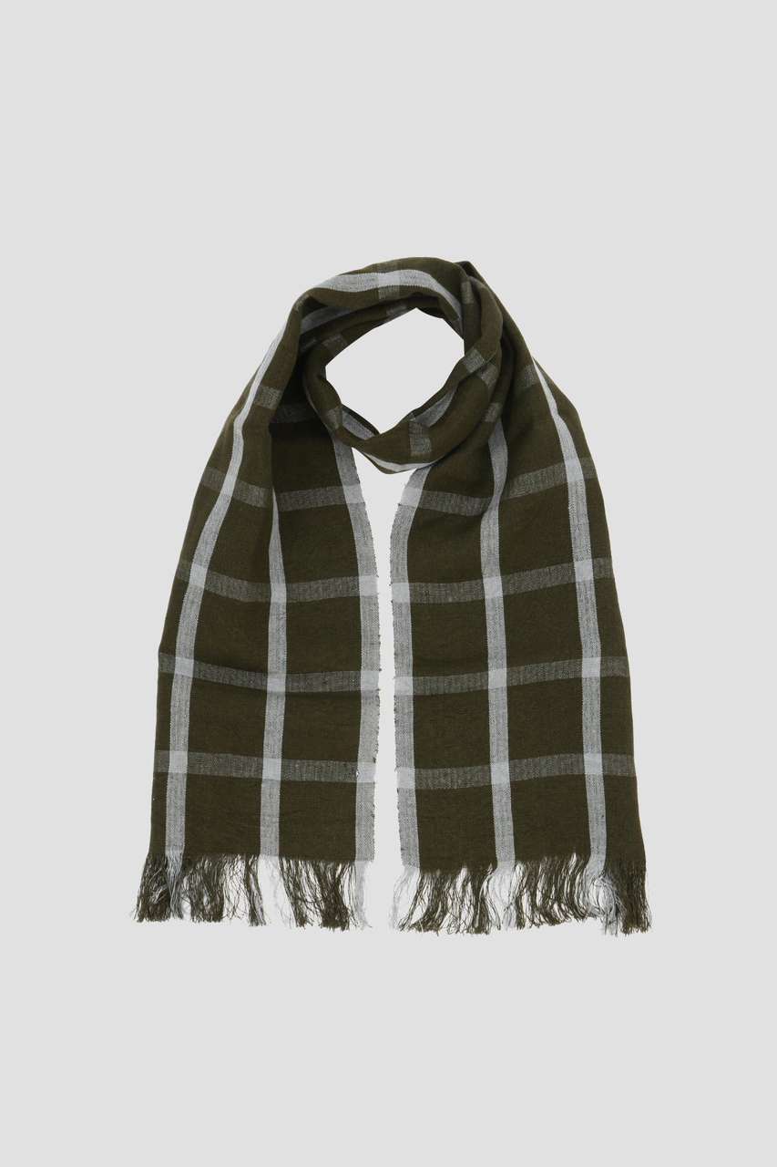 MARGARET HOWELL(マーガレット・ハウエル)｜WINDOWPANE CHECK SCARF