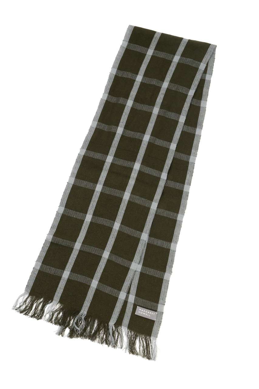 MARGARET HOWELL(マーガレット・ハウエル)｜WINDOWPANE CHECK SCARF