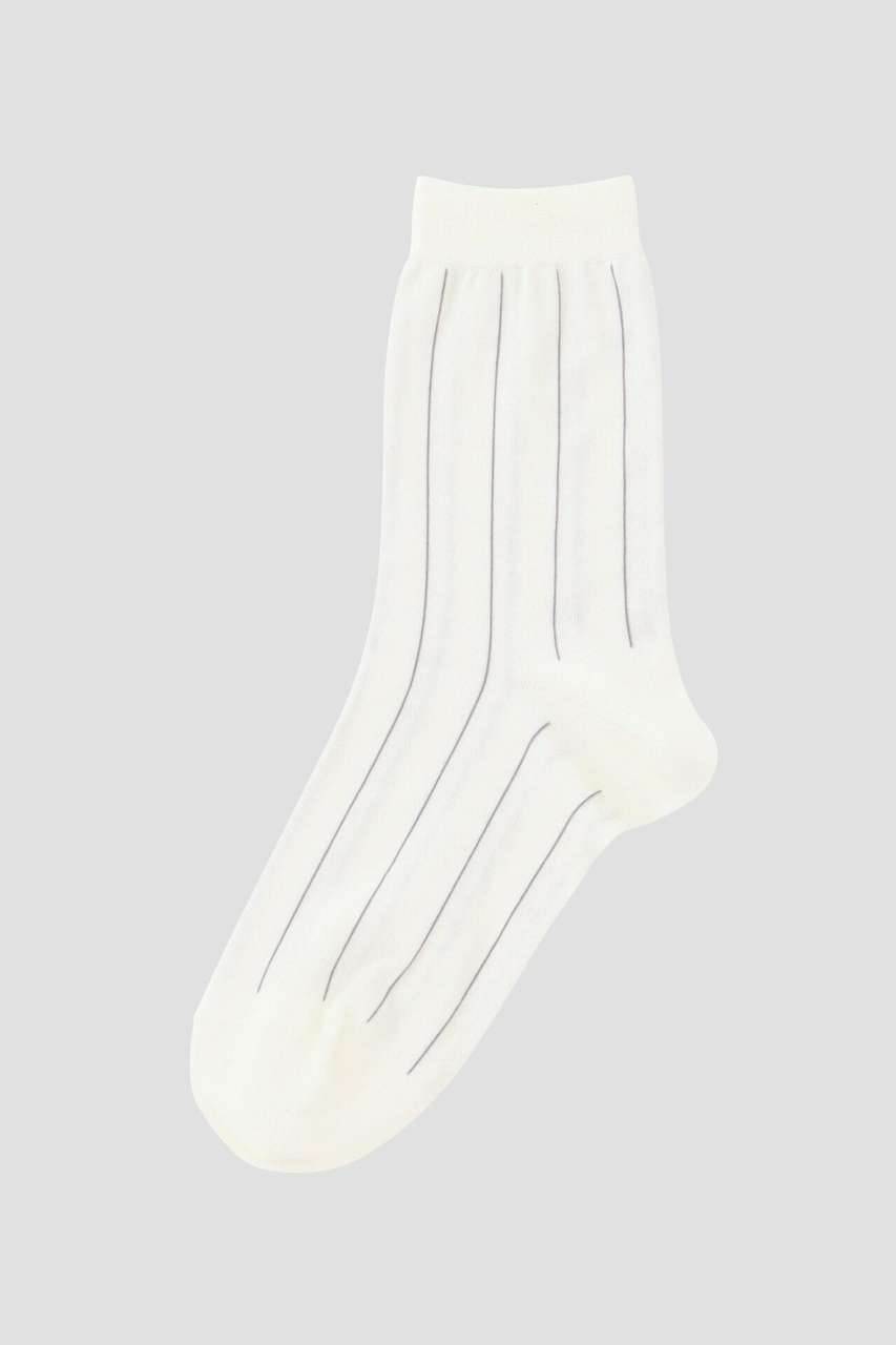 マーガレット・ハウエル/MARGARET HOWELLのPINSTRIPE SOCKS(ホワイト/5785179002)