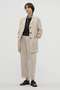 WASHED COTTON POPLIN TROUSERS マーガレット・ハウエル/MARGARET HOWELL ホワイト