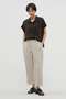 WASHED COTTON POPLIN TROUSERS マーガレット・ハウエル/MARGARET HOWELL