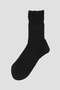 WOMEN LINEN RIB SOCKS マーガレット・ハウエル/MARGARET HOWELL ブラック