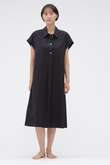 COTTON LINEN POPLIN DRESS