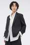 【予約販売】MUTED WOOL CHECK JACKET マーガレット・ハウエル/MARGARET HOWELL グレー