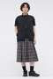 【予約販売】WOOL LINEN CHECK SKIRT マーガレット・ハウエル/MARGARET HOWELL