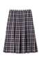 【予約販売】WOOL LINEN CHECK SKIRT マーガレット・ハウエル/MARGARET HOWELL