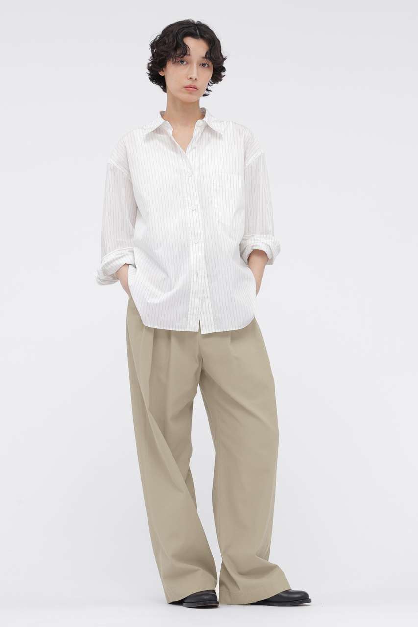 マーガレット・ハウエル/MARGARET HOWELLの【予約販売】ORGANIC COTTON TWILL TROUSERS(ベージュ/5786242205)