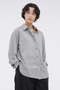 【予約販売】FINE COTTON STRIPE SHIRT マーガレット・ハウエル/MARGARET HOWELL グレー