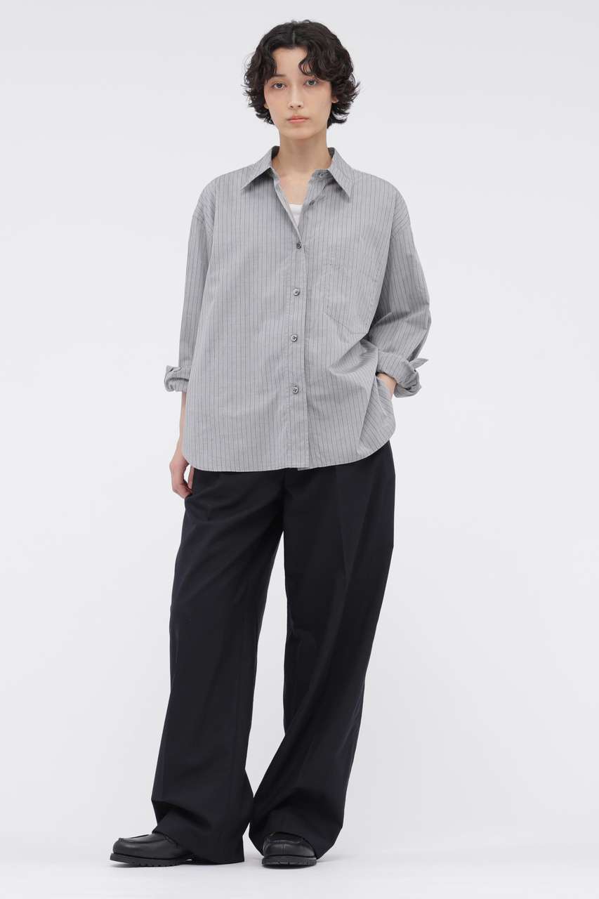 MARGARET HOWELL(マーガレット・ハウエル)｜FINE COTTON STRIPE SHIRT