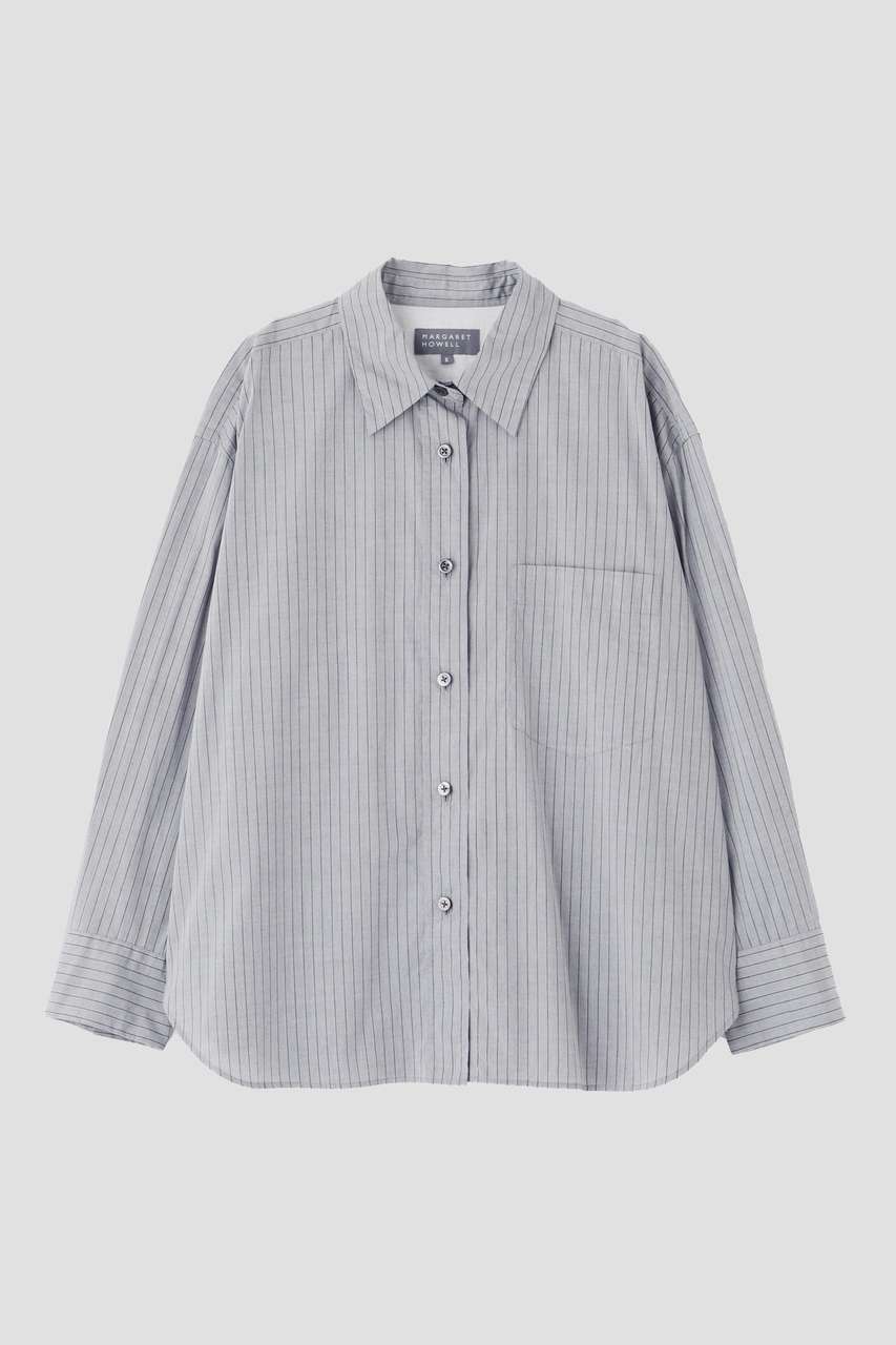 MARGARET HOWELL(マーガレット・ハウエル)｜FINE COTTON STRIPE SHIRT