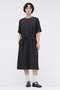 【予約販売】FLUID COTTON BLEND DRESS マーガレット・ハウエル/MARGARET HOWELL ブラック