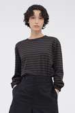 STRIPE COTTON JERSEY TOP