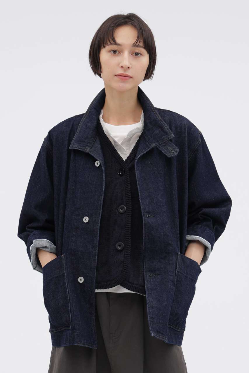 マーガレット・ハウエル/MARGARET HOWELLの【予約販売】CANTON DENIM BLOUSON(ブルー/5956225200)