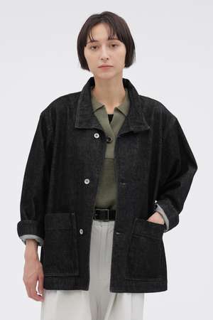 マーガレット・ハウエル/MARGARET HOWELLの【予約販売】CANTON BLACK DENIM BLOUSON(110800/110802)