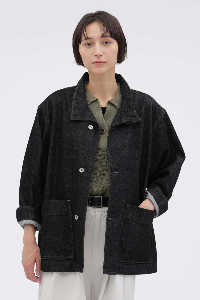 マーガレット・ハウエル/MARGARET HOWELLの【予約販売】CANTON BLACK DENIM BLOUSON(ブラック/5956225201)