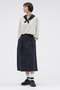 【予約販売】WASHED COTTON NYLON SKIRT マーガレット・ハウエル/MARGARET HOWELL ネイビー