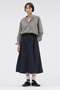 WASHED COTTON NYLON SKIRT マーガレット・ハウエル/MARGARET HOWELL