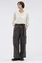 【予約販売】WASHED COTTON NYLON TROUSERS マーガレット・ハウエル/MARGARET HOWELL グレー