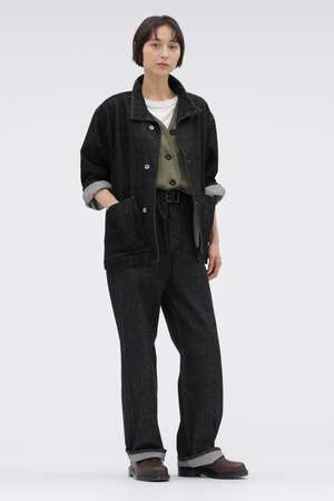 マーガレット・ハウエル/MARGARET HOWELLの【予約販売】CANTON BLACK DENIM TROUSERS(110600/110601)