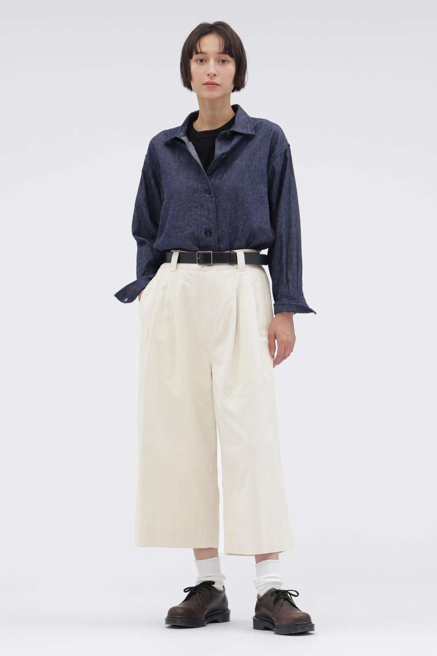 マーガレット・ハウエル/MARGARET HOWELLの【予約販売】RECYCLE COTTON DRILL TROUSERS(ホワイト/5956243200)