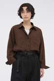 FADED LINEN COTTON PLAINWEAVE SHIRT