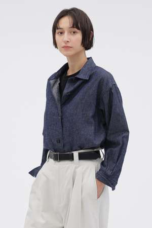 マーガレット・ハウエル/MARGARET HOWELLのCOTTON LINEN DENIM SHIRT(110400/110403)
