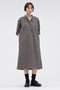 【予約販売】END ON END WEAVE COTTON DRESS マーガレット・ハウエル/MARGARET HOWELL ブラウン