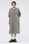 【予約販売】END ON END WEAVE COTTON DRESS マーガレット・ハウエル/MARGARET HOWELL グリーン