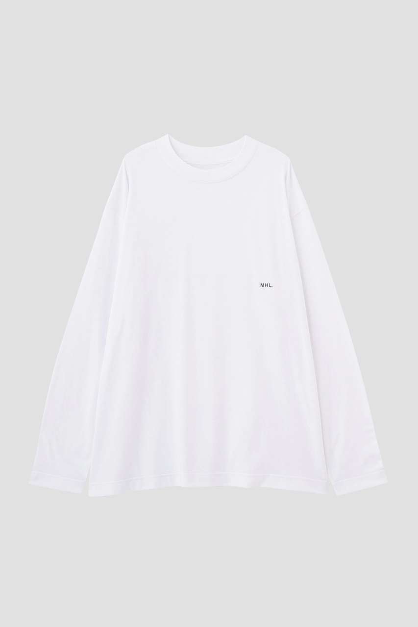 マーガレット・ハウエル/MARGARET HOWELLの【予約販売】COTTON POLYESTER PLAIN JERSEY TOP(ホワイト/5956266601)