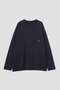 【予約販売】COTTON POLYESTER PLAIN JERSEY TOP マーガレット・ハウエル/MARGARET HOWELL ネイビー