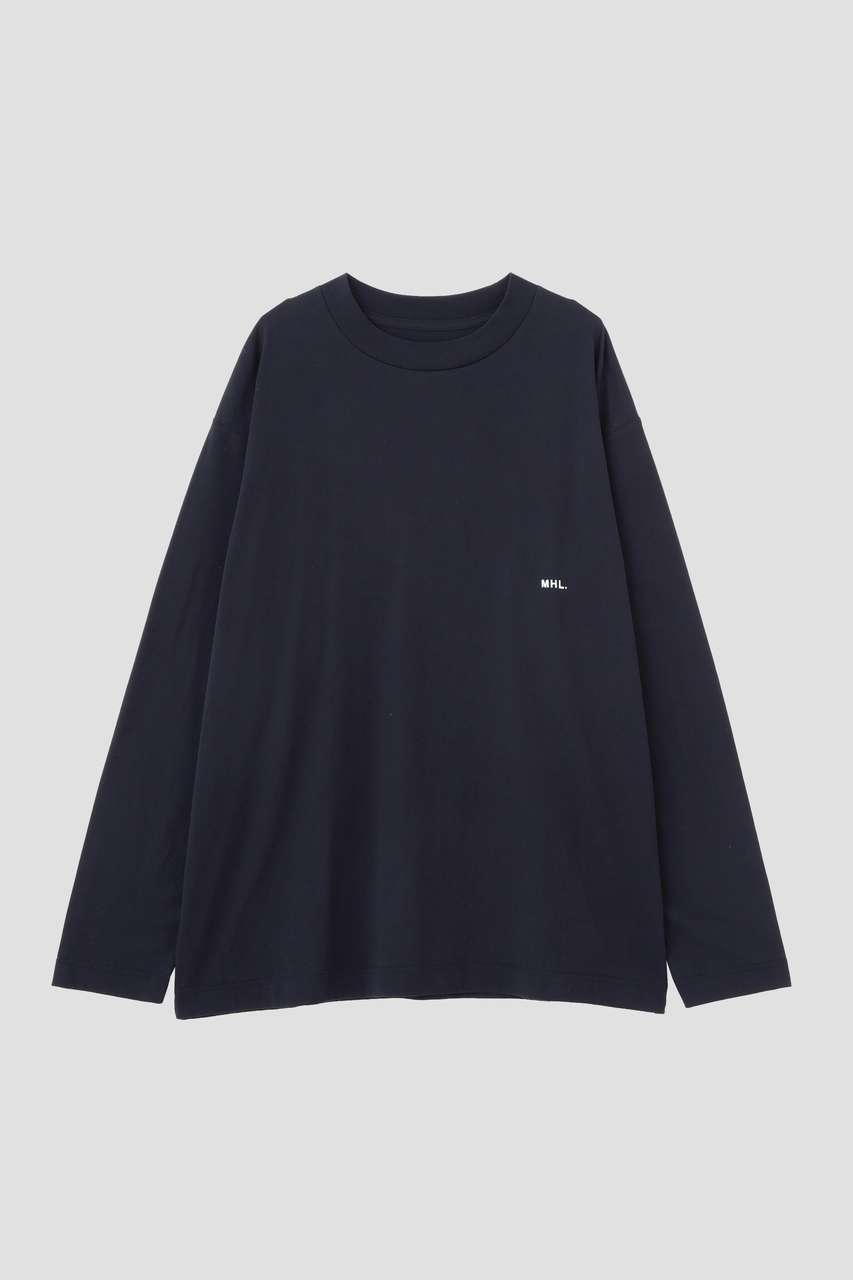 マーガレット・ハウエル/MARGARET HOWELLの【予約販売】COTTON POLYESTER PLAIN JERSEY TOP(ネイビー/5956266601)