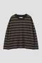 【予約販売】LIGHT COTTON MELANGE STRIPE TOP マーガレット・ハウエル/MARGARET HOWELL