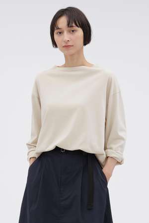 マーガレット・ハウエル/MARGARET HOWELLの【予約販売】SMOOTH COTTON JERSEY TOP(110100/110103)