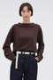 【予約販売】SMOOTH COTTON JERSEY TOP マーガレット・ハウエル/MARGARET HOWELL ブラウン